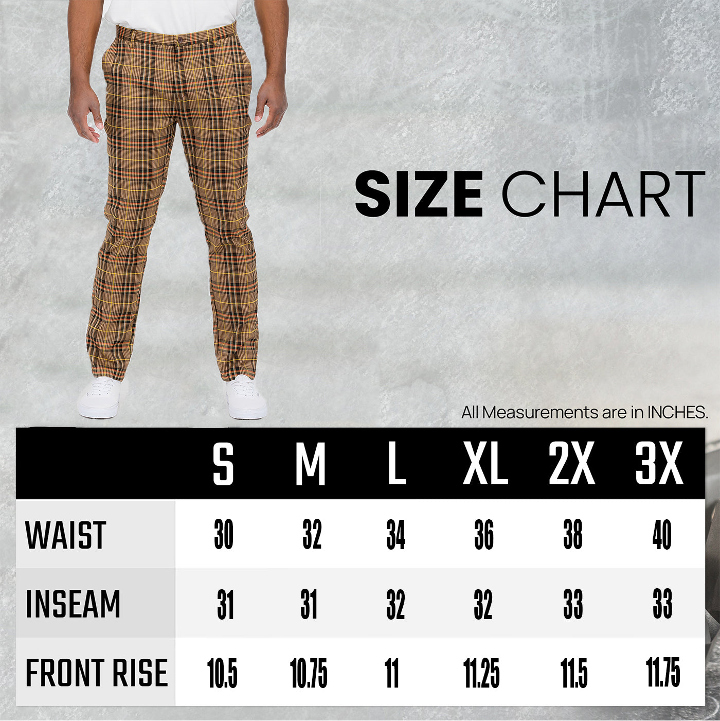 Plaid Slim Fit Trouser Pants SR011